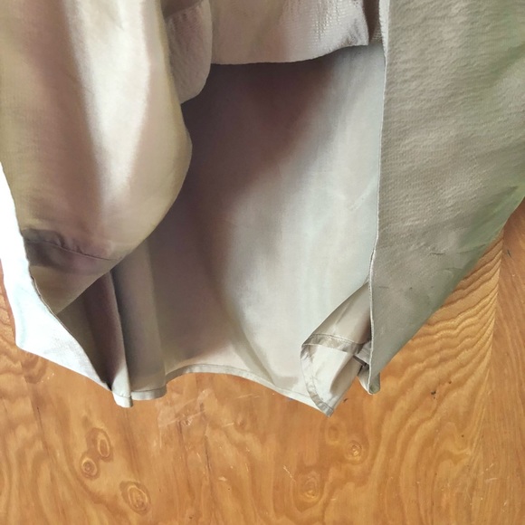 Banana Republic gold silk cocktail dress with pockets, 4 - Picture 12 of 14